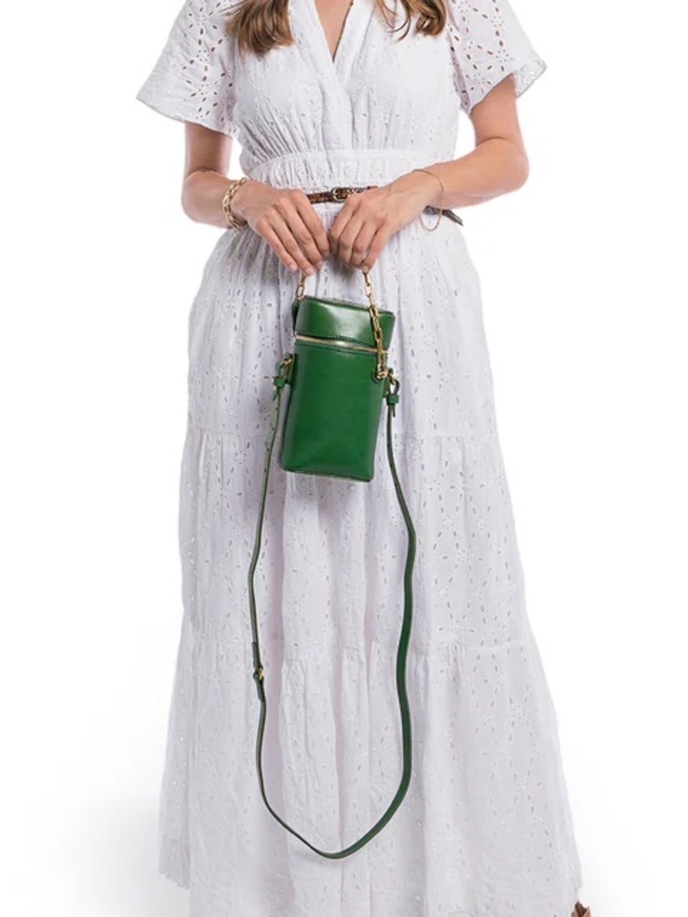 Old Trend Green Oranda Slim Crossbody
